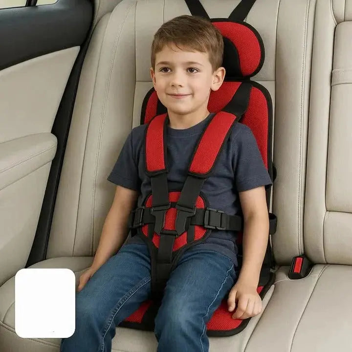 Travel Booster Seat with Foldable Design and Integrated 5-Point Harness, Carry Bag Veldora