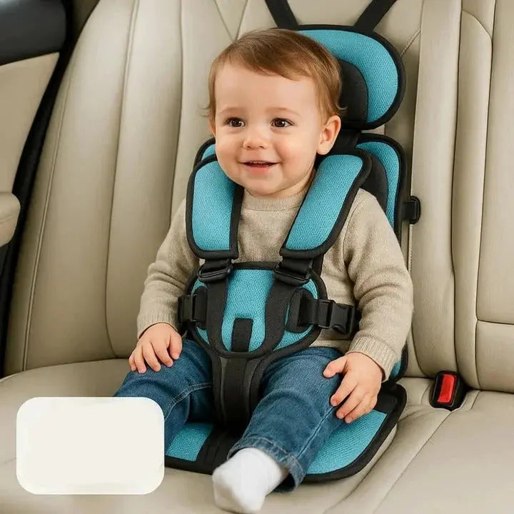 Travel Booster Seat with Foldable Design and Integrated 5-Point Harness, Carry Bag Veldora