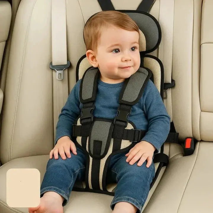 Travel Booster Seat with Foldable Design and Integrated 5-Point Harness, Carry Bag Veldora