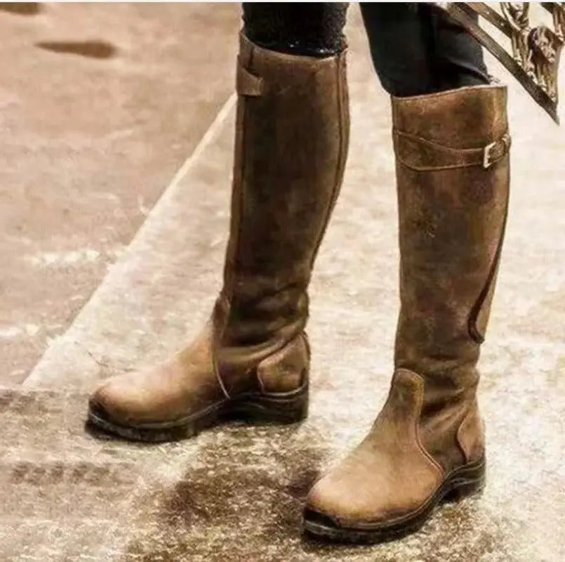 Women's Water-Resistant Boots with Insulated Shaft and High-Grip Outsole, Removable Insole Veldora