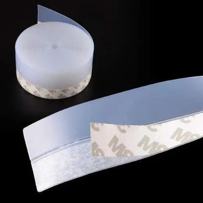 Door Seal Strip with Self-Adhesive Backing and Clear Flexible Profile, 5 m Veldora