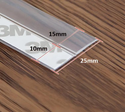 Door Seal Strip with Self-Adhesive Backing and Clear Flexible Profile, 5 m Veldora