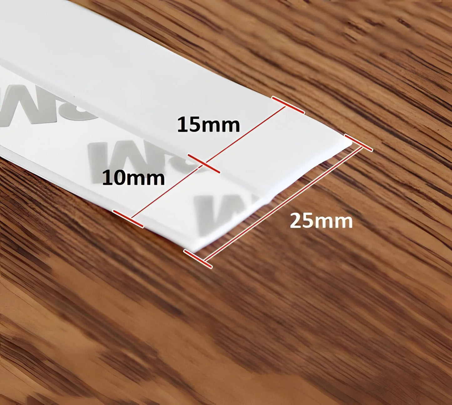 Door Seal Strip with Self-Adhesive Backing and Clear Flexible Profile, 5 m Veldora