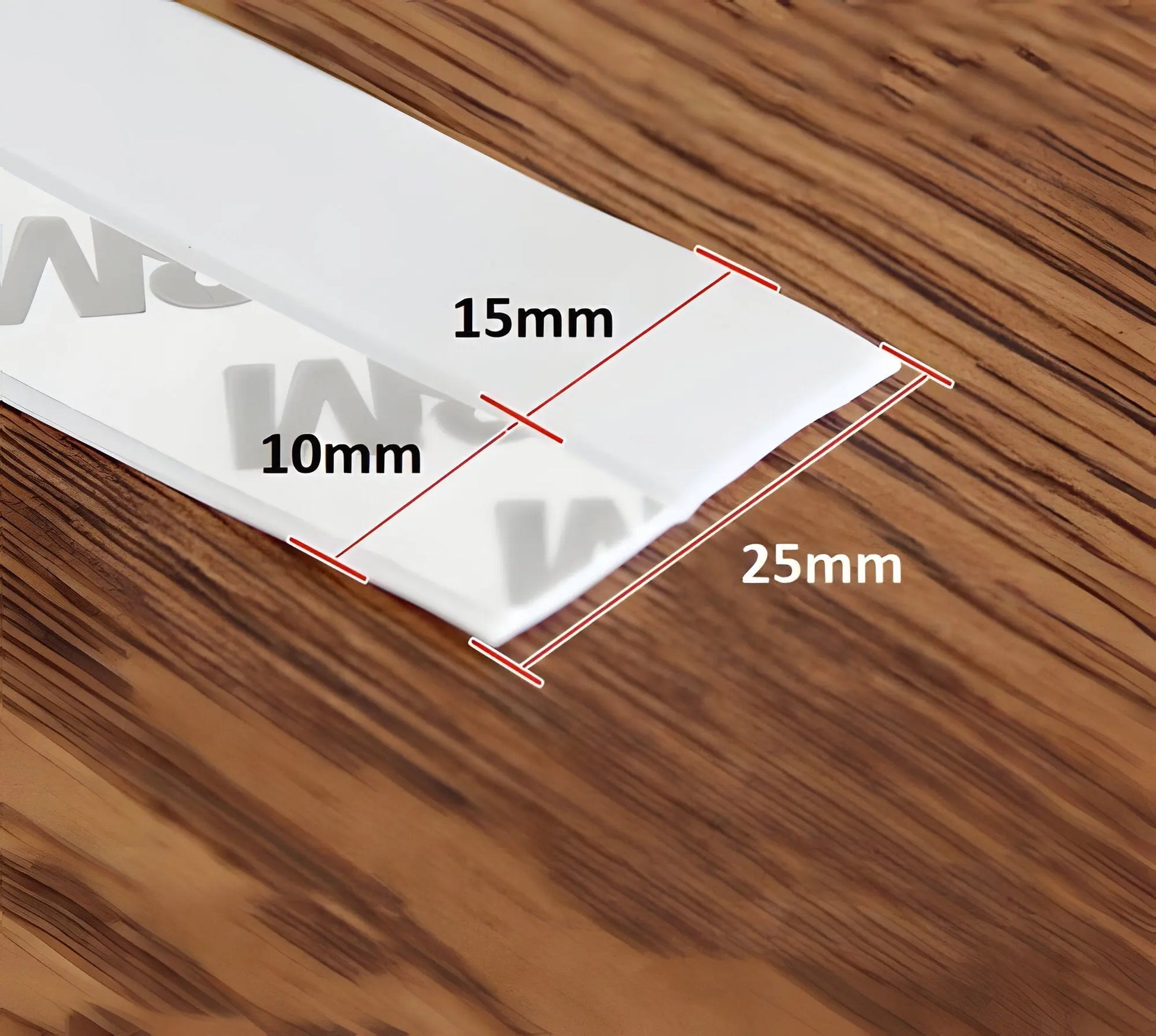 Door Seal Strip with Self-Adhesive Backing and Clear Flexible Profile, 5 m Veldora