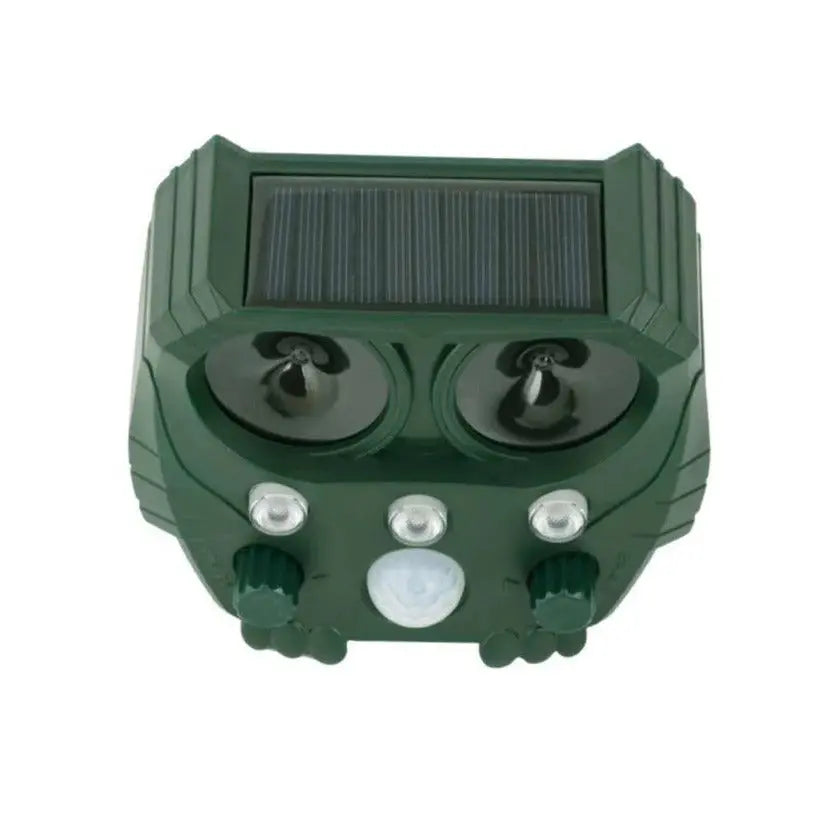 Ultrasonic Animal Repeller with Solar Power and Motion-Activated IR Light, 26-Foot Range Veldora