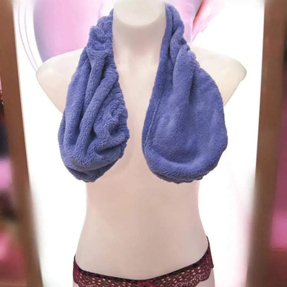 Terry Cloth Bra with Adjustable Rear Cord and Absorbent Terry Fabric, Breathable Support Veldora
