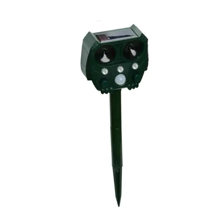 Ultrasonic Animal Repeller with Solar Power and Motion-Activated IR Light, 26-Foot Range Veldora