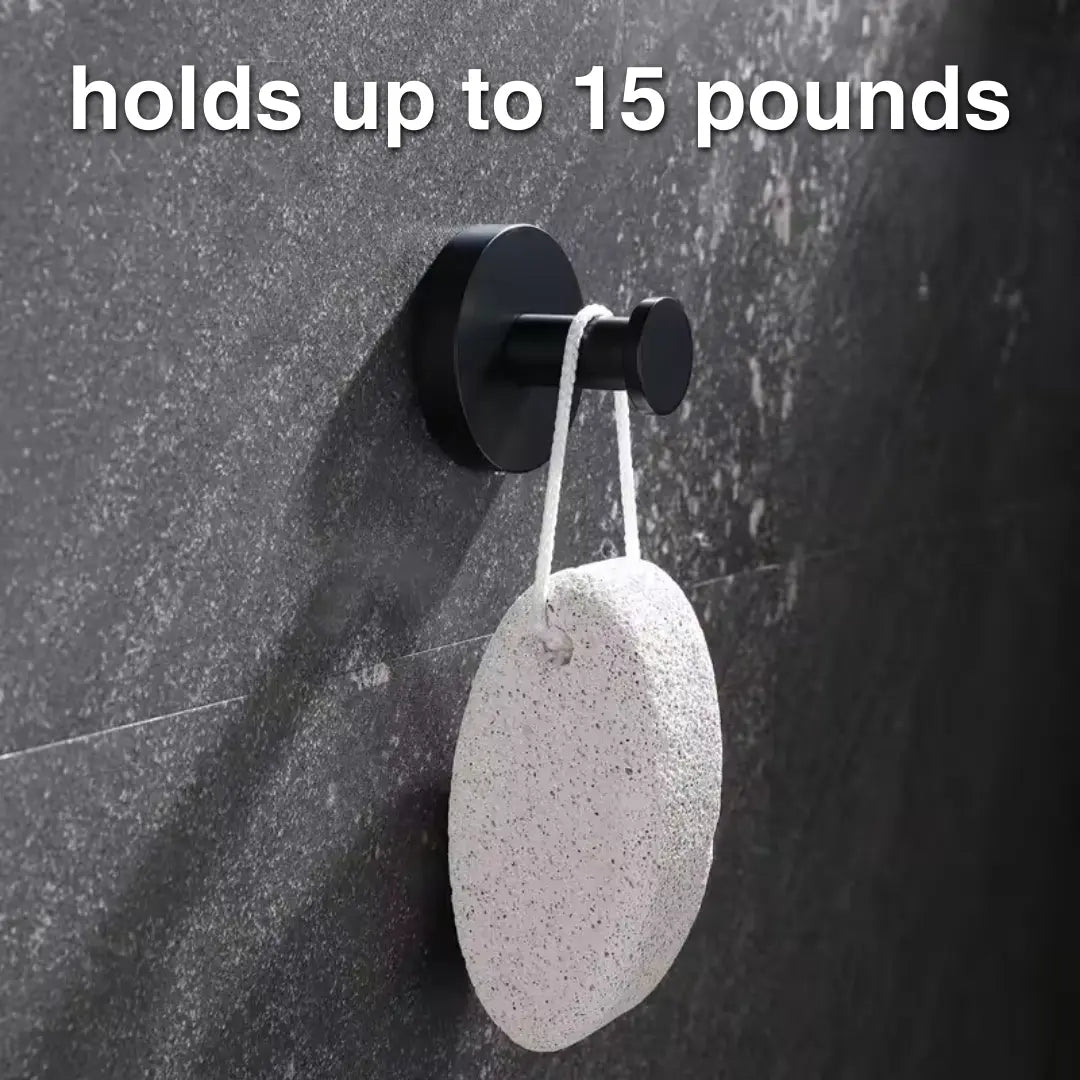 Suction Cup Hooks with Locking Suction Base and Tool-Free Setup, 15 lb Capacity Set of 4 Veldora