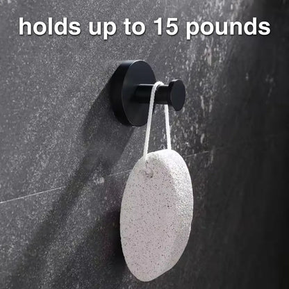 Suction Cup Hooks with Locking Suction Base and Tool-Free Setup, 15 lb Capacity Set of 4 Veldora