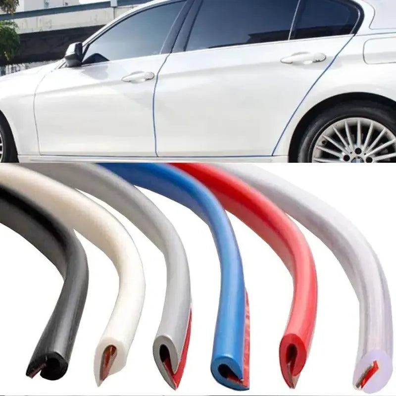 Door Edge Guard with U-Shaped Channel and Universal Fit, 16.4 Ft Trim-to-Fit Veldora