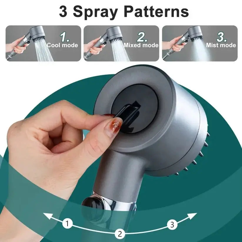 High Pressure Shower Head with Micro Nozzles and 9-Layer Filter, Flow Pause Veldora