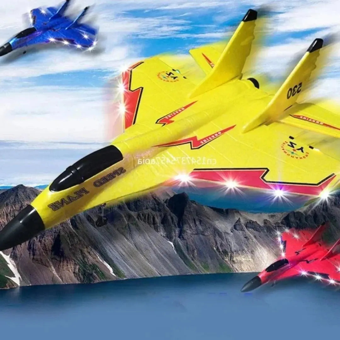 Remote Control Airplane with Shatter Resistant Foam and Ergonomic Controller, 18in Span Veldora