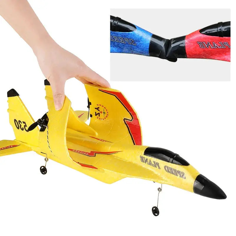 Remote Control Airplane with Shatter Resistant Foam and Ergonomic Controller, 18in Span Veldora