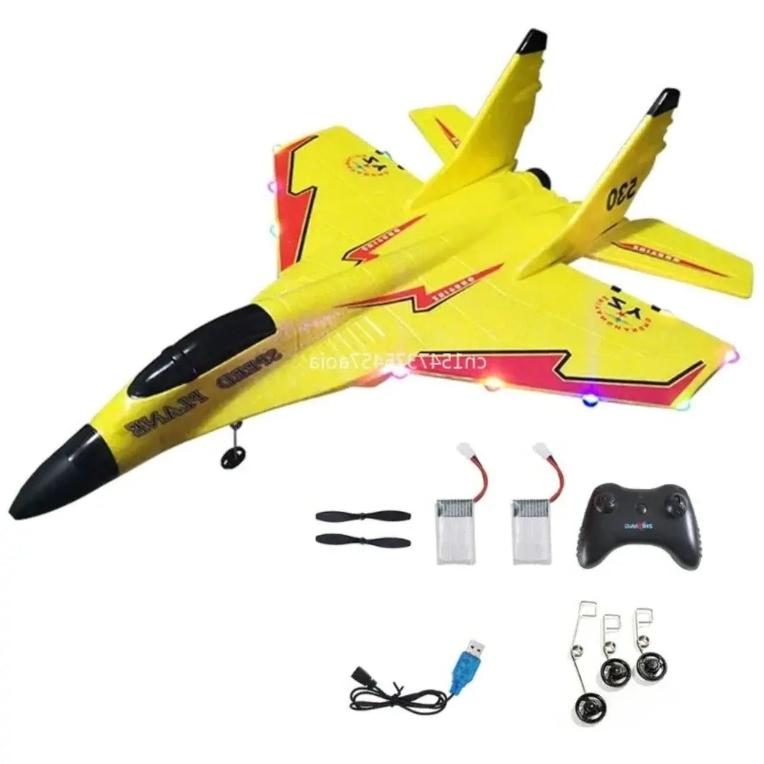 Remote Control Airplane with Shatter Resistant Foam and Ergonomic Controller, 18in Span Veldora