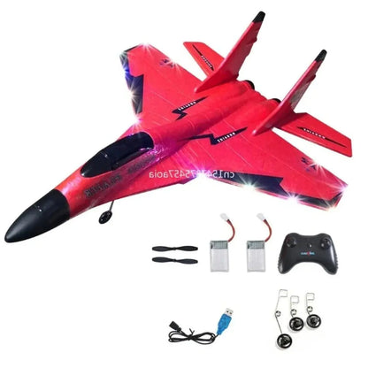 Remote Control Airplane with Shatter Resistant Foam and Ergonomic Controller, 18in Span Veldora