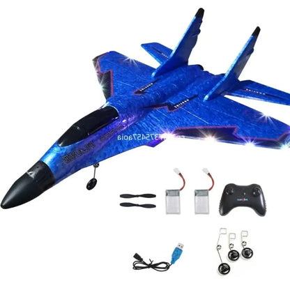 Remote Control Airplane with Shatter Resistant Foam and Ergonomic Controller, 18in Span Veldora