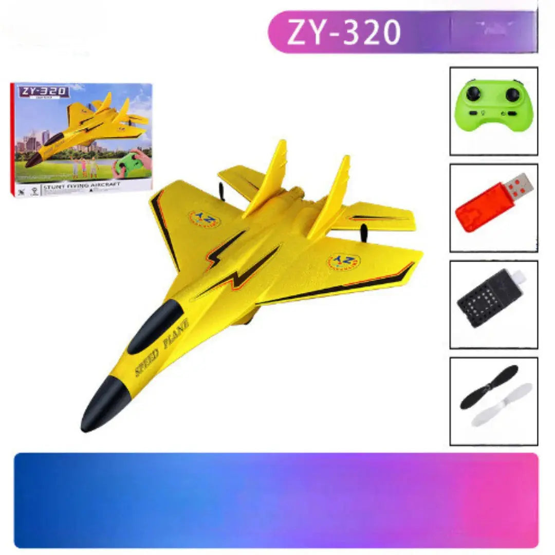 Remote Control Airplane with Shatter Resistant Foam and Ergonomic Controller, 18in Span Veldora
