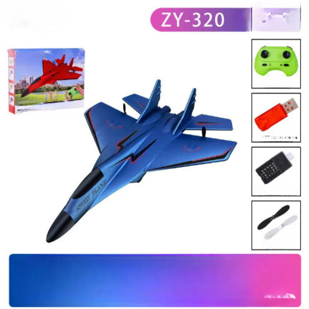 Remote Control Airplane with Shatter Resistant Foam and Ergonomic Controller, 18in Span Veldora
