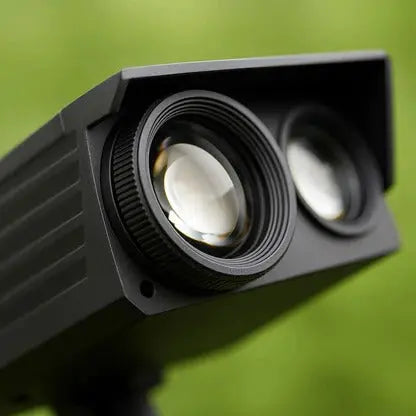 Adjustable Solar LED Spotlight with Zoom Lens and RGB Warm White Light, IP65 Weatherproof Veldora