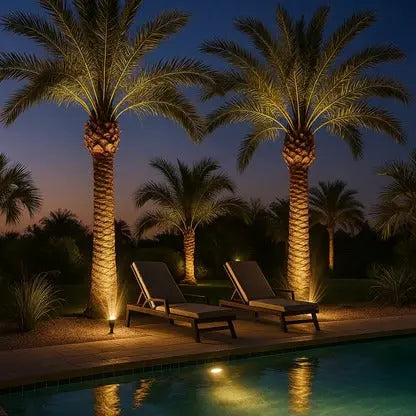 Adjustable Solar LED Spotlight with Zoom Lens and RGB Warm White Light, IP65 Weatherproof Veldora