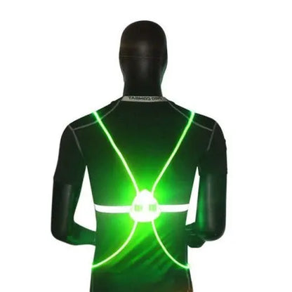 LED Safety Vest with 360° Fiber Optic Illumination and Rechargeable Battery, Adjustable Torso Fit Veldora