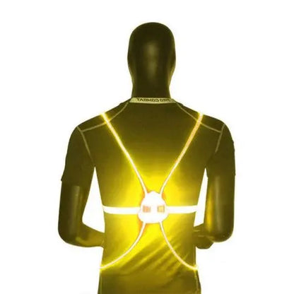LED Safety Vest with 360° Fiber Optic Illumination and Rechargeable Battery, Adjustable Torso Fit Veldora