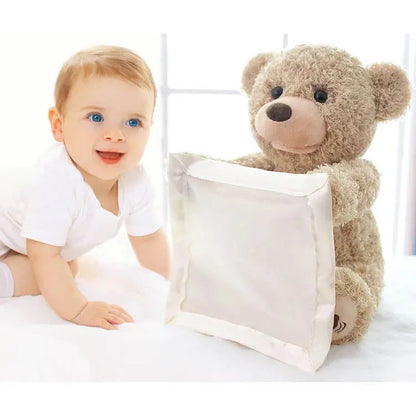 Tummy Time Toy with Peek Reveal Motion and Soothing Melody, Soft Plush for 3+ Months Veldora