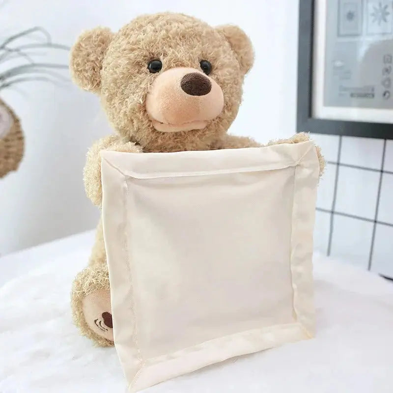 Tummy Time Toy with Peek Reveal Motion and Soothing Melody, Soft Plush for 3+ Months Veldora
