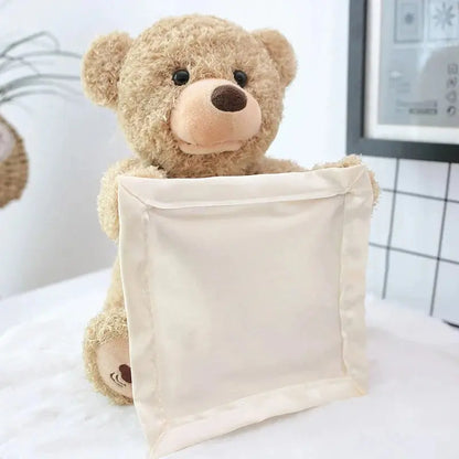 Tummy Time Toy with Peek Reveal Motion and Soothing Melody, Soft Plush for 3+ Months Veldora