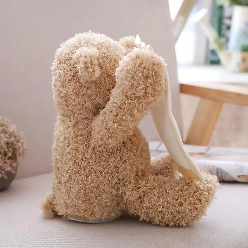 Tummy Time Toy with Peek Reveal Motion and Soothing Melody, Soft Plush for 3+ Months Veldora
