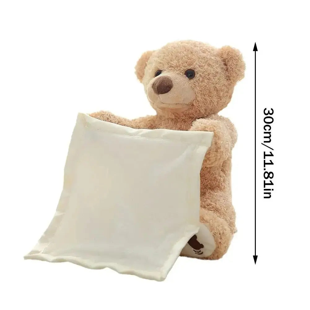 Tummy Time Toy with Peek Reveal Motion and Soothing Melody, Soft Plush for 3+ Months Veldora