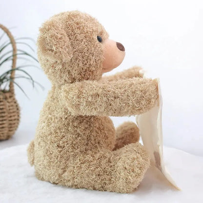 Tummy Time Toy with Peek Reveal Motion and Soothing Melody, Soft Plush for 3+ Months Veldora