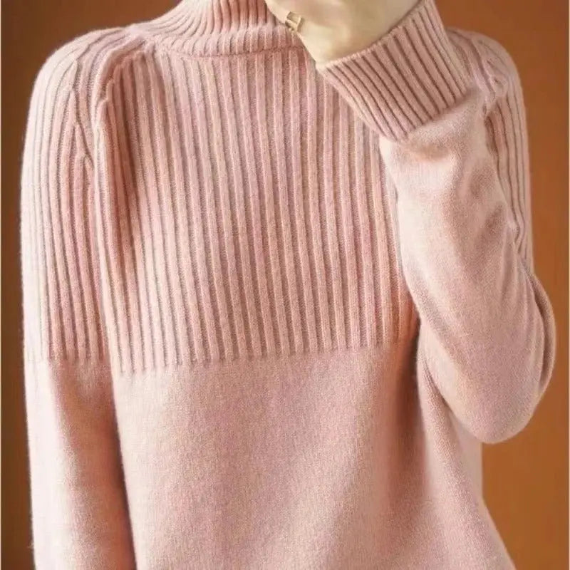 Cashmere Turtleneck Sweater with Fine Gauge Knit and Lightweight Warmth, Regular Fit Veldora