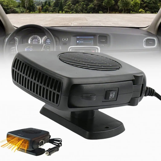12V Car Heater with Ceramic Element and Adjustable Fan, 150-300W Plug-In Veldora