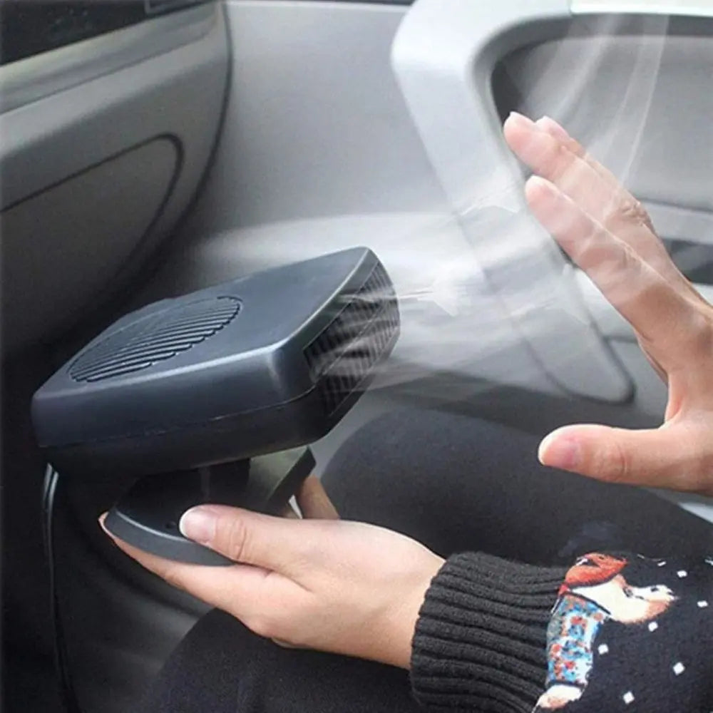 12V Car Heater with Ceramic Element and Adjustable Fan, 150-300W Plug-In Veldora
