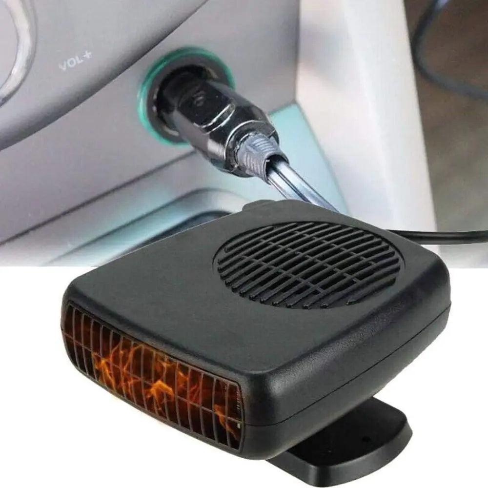 12V Car Heater with Ceramic Element and Adjustable Fan, 150-300W Plug-In Veldora