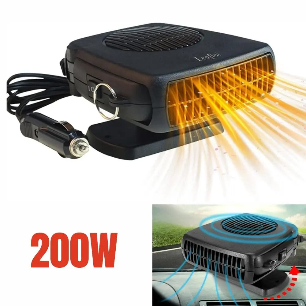 12V Car Heater with Ceramic Element and Adjustable Fan, 150-300W Plug-In Veldora