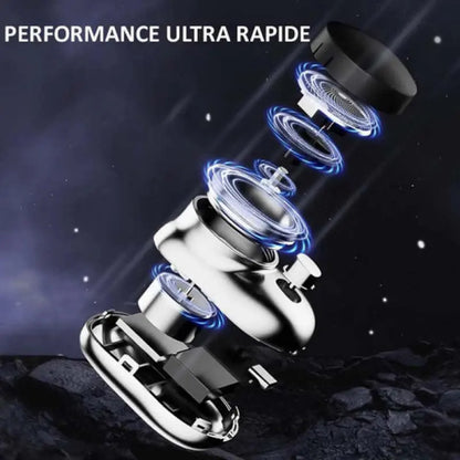 Electric Shaver with Waterproof Foil and Fast USB Charging, Pocket-Friendly Aluminum Body Veldora