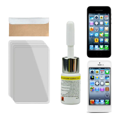 Smartphone Screen Repair Kit with Pre-Mixed Optical Resin and Vacuum Mount, Curing Strips Veldora