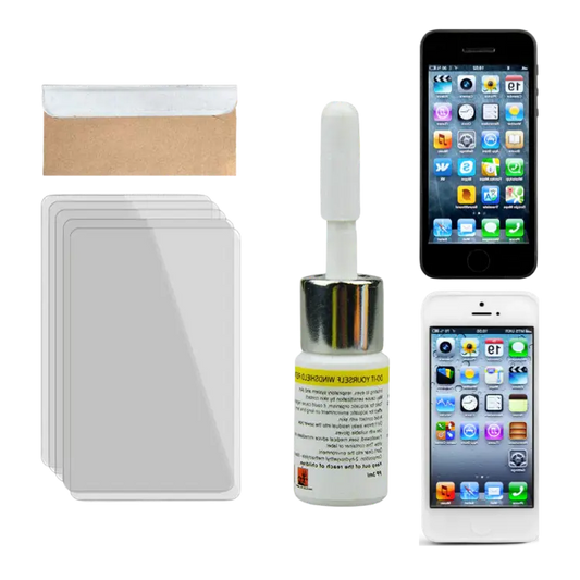 Smartphone Screen Repair Kit with Pre-Mixed Optical Resin and Vacuum Mount, Curing Strips Veldora