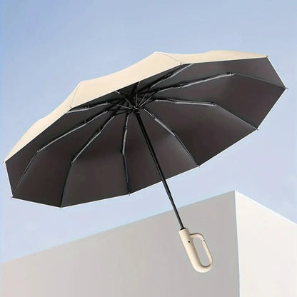 Compact Umbrella with Wind-Resistant Frame and One-Touch Open, Water-Repellent Canopy Veldora