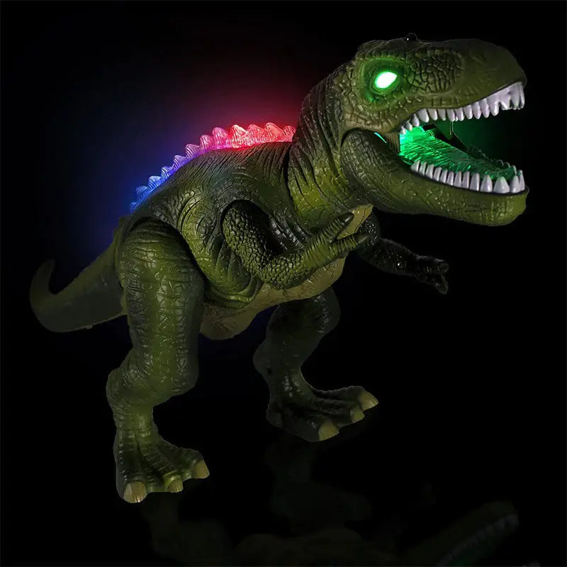 Dinosaur Remote Control Toy with Multi-Color LED Spikes and Roaring Sound, Rechargeable Veldora