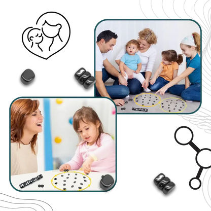 Magnetic Strategy Game with Rope Boundary and 20 Pieces, Compact Carry Bag Included Veldora