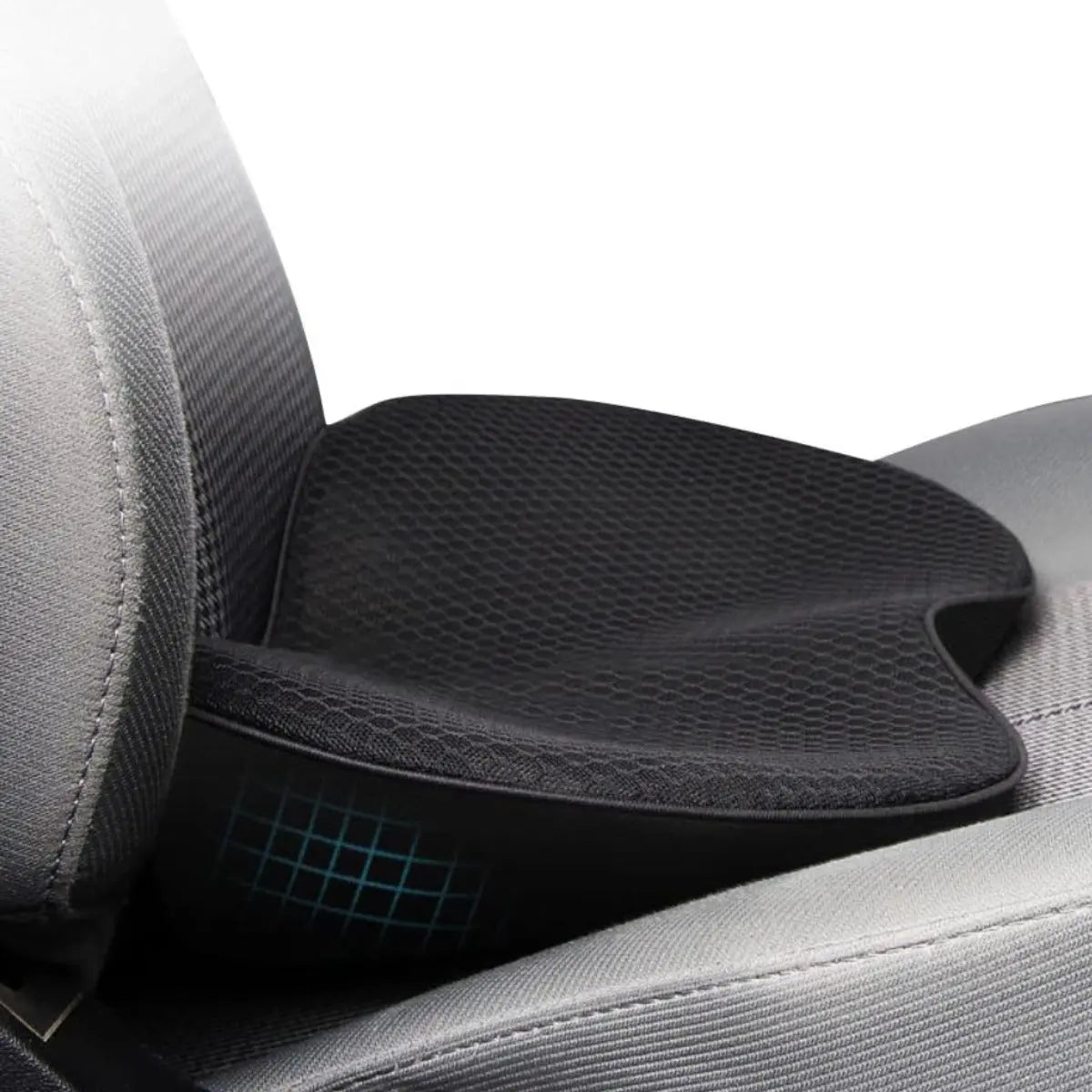 Car Seat Cushion with Memory Foam and 3.5-Inch Lift, Breathable Zippered Cover Veldora