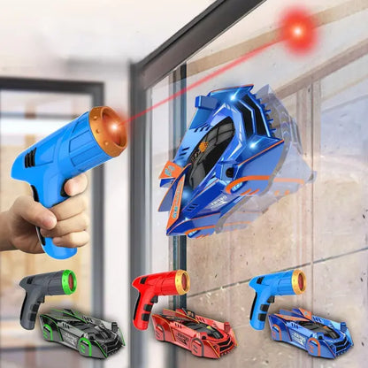 Wall Climbing RC Car with Laser Point Remote and LED Effects, Rechargeable Battery Veldora