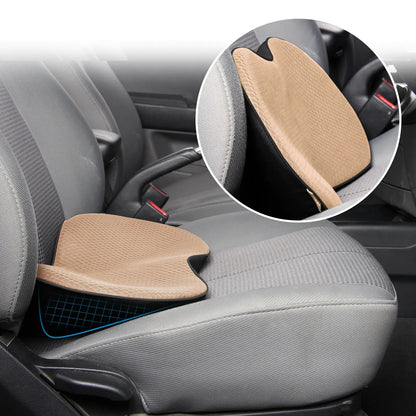 Car Seat Cushion with Memory Foam and 3.5-Inch Lift, Breathable Zippered Cover Veldora