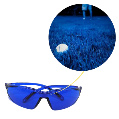 Golf Ball Finder Sunglasses with Blue-Tint Lenses and UV Protection, Case Included Veldora