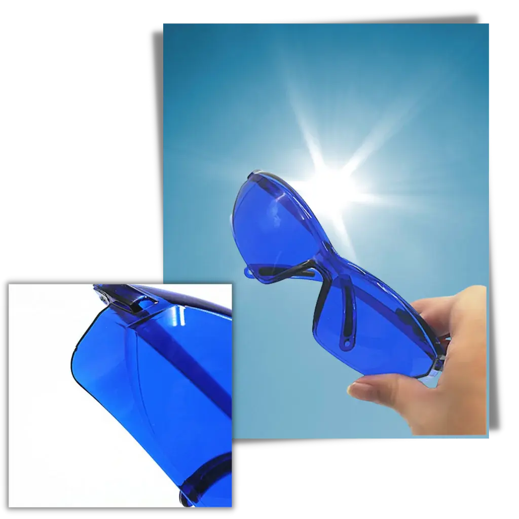 Golf Ball Finder Sunglasses with Blue-Tint Lenses and UV Protection, Case Included Veldora