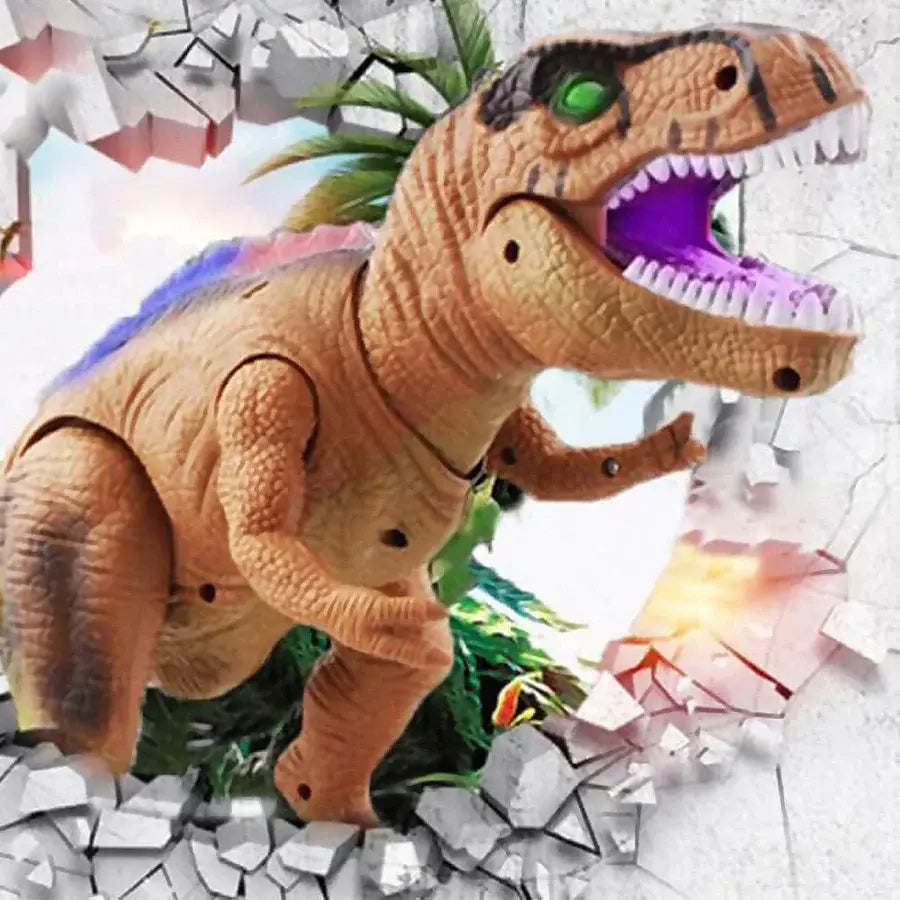 Dinosaur Remote Control Toy with Multi-Color LED Spikes and Roaring Sound, Rechargeable Veldora