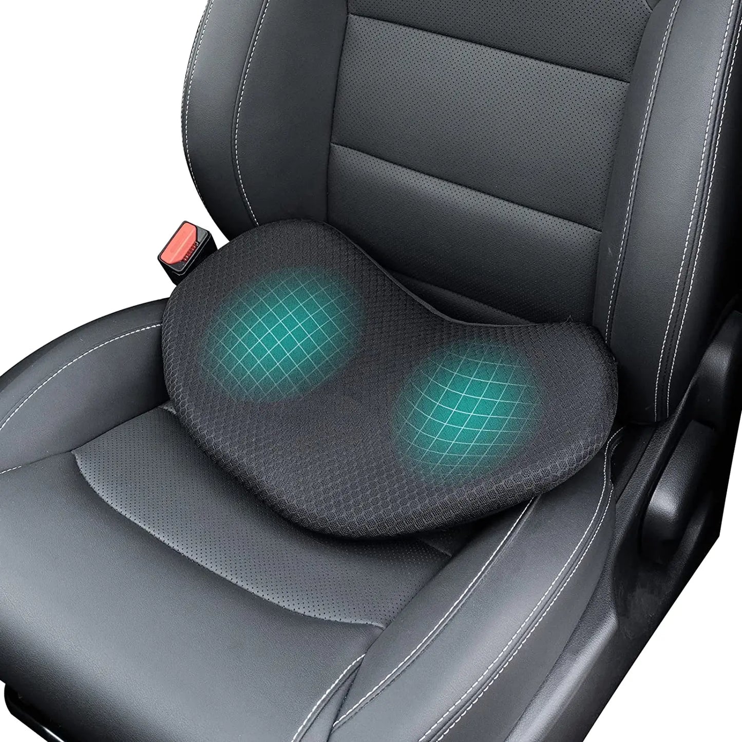 Car Seat Cushion with Memory Foam and 3.5-Inch Lift, Breathable Zippered Cover Veldora